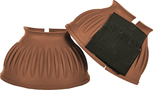 HKM 8605 Springglocken Atlanta, Gummispringglocken Gummi Hufglocken, dunkelbraun, L