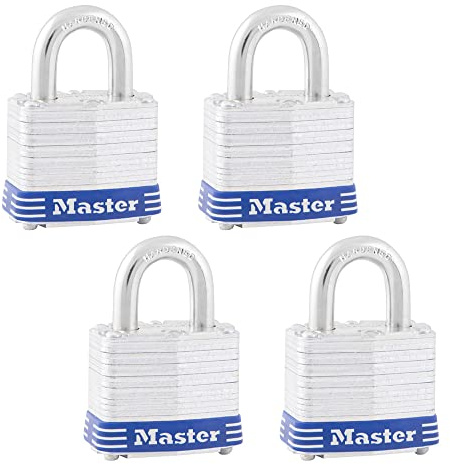 Master Lock 3QLD Lock, Silver, 3/4 Shackle