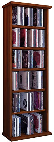 VCM 25244 Vostan Torretta CD/Dvd per 150 CD, Senza Anta in Vetro, Anima in Noce