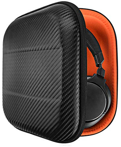 Geekria Shield Headphones Case Compatible with Audio-Technica ATH-MSR7NC, ATH-MSR7GM, ATH-MSR7BK, ATH-MSR7, Replacement Hard Shell Travel Carrying Bag with Cable Storage (Black)