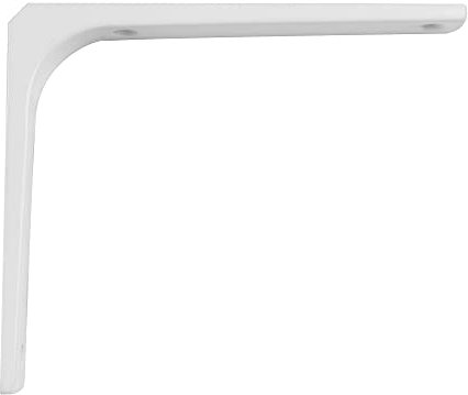 Amig - Staffa Angolare | Acciaio Bianco | Progettata per Durata | Creativo Design | Adatta per Cassonetti e Tapparelle, Bianco, 350x250 mm, Acciaio