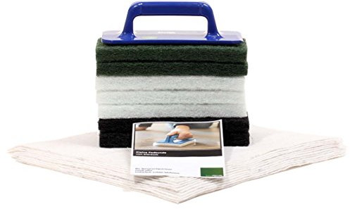 Padset mit Padhalter mit Handgriff, Superpads, Ölsaugtücher und Padkunde von Bioraum