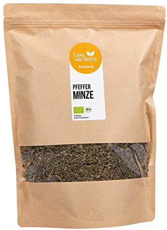 FRUTEG Té de menta BIO 1 kg | Té herbario suelto menta | Lotes de menta secos frescos | Refrescante y calmante | de la agricultura orgánica certificada | 1000 g