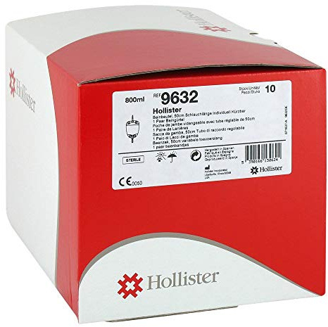 INCARE Beinbtl.steril 9632 50 cm Schlauch 10X800 ml