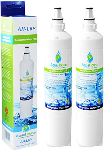 2x AquaHouse AH-L6P compatible pour filtre à eau LG LT600P, 5231JA2006A, 5231JA2006B, 5231JA2006F filtre à eau de réfrigérateur