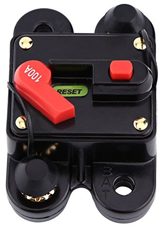 12V-24V DC Automatische Sicherung Schalter Leistungsschalter Reset Sicherung Auto Marine Boat Bike Stereo Audio(100A)