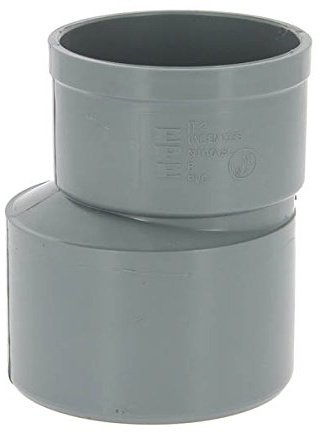 Réduction excentrée PVC mâle-femelle Ø100-80