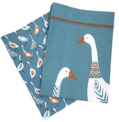 Dexam Giggling Geese Set of 2 Tea Towels