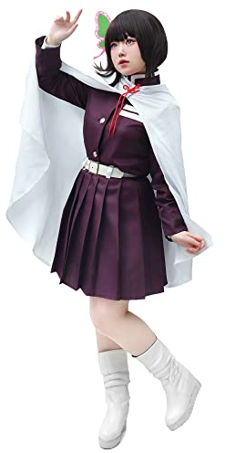 C-ZOFEK Women's Dress Cosplay Costume Suit with White Rope and Belt (Small)