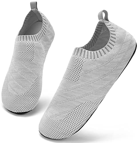 Sosenfer hausschuhe Damen Herren Bequem pantoffeln rutschfest Slip on Flache hüttenschuhe cozy slippers Unisex-HUIQIAN-46