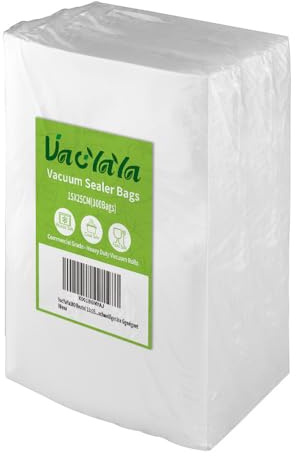 VacYaYa 100Stk 15x25cm Vakuumierbeutel für Lebensmittel Vakuumiergerät