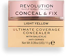 Revolution Conceal and Fix Ultimate Coverage Concealer Light Yellow