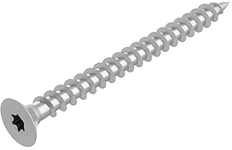 SECCARO Spanplattenschraube 3,5 x 45 mm, Stahl verzinkt, Holzschraube mit Vollgewinde, TX/Innensechsrund, 200 Stück