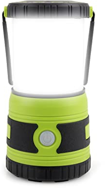 DA LIGHT Lampada da campeggio a LED super luminosa, 1500 lumen, 4 modalità di luce, dimmerabile, a batteria, adatta per escursioni notturne, interruzioni di corrente, ecc. (verde)
