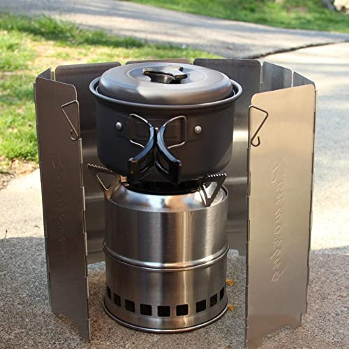 32.67×9.44 Inch Campingkocher Windschutz Faltbarer Aluminium Windschutz Für Gaskocher Camping Windschutz Für Picknick Gaskocher Windschutz Campingkocher Windschutzscheibe Für Grill, Öfen, Gaskochern