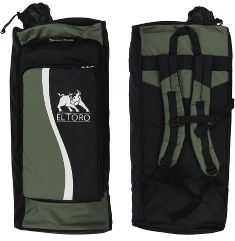 elToro Wave Recurvebogen Rucksack für dreiteilige Bögen | gepolsterte Innentasche für Mittelstück bis 25 Zoll und Wurfarme, Pfeilröhre innen gesichert und außen zugänglich