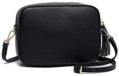 LeahWard Women's Leather Cross Body Camera Bags Tassel Charm Party Wedding Holiday Handbags