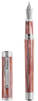 Montegrappa Füllfederhalter ZERO ZODIAC PISCES Open Edition | Schreibstift aus Montegrappite-Harz | Edelstahl-Feder der Größe M | Tierkreiszeichen Fische