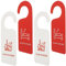 NUOBESTY 4pcs Do Not Disturb Door Knob Hangers Clean Up Room Door Signs for Apartment Hotel Office Door Tags