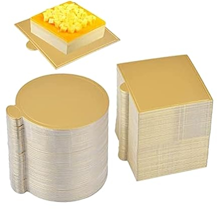 Durratou 200 PC Bottom Foam Cake Stand Base Boards Paper Board Shape Dessert Tray Cake Decoration Tools