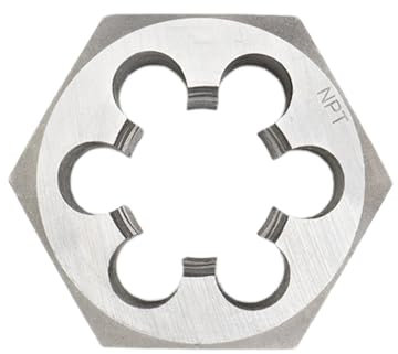 1,9 cm (3/4 Zoll) 18 NPT Runde Schneideisen Maschinengewinde Rechtshänder Gewindeschneider Kohlenstoffstahl Manuelles Rohrgewinde-Kit Schraubengewinde-Stanzschablone Sechskant-Rohrschablone