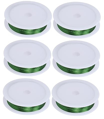 BESPORTBLE 6rolle Gartenbinde-draht Grün Pro Wiederverwendbar Flexibel Gartendraht Zum Pflanzenbinden Diy Basteldraht Langlebig Und Vielseitig Für Haus Und Garten
