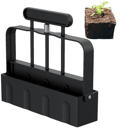 Teksome Bloqueador de Suelo de Mano, Bloqueador para plántulas de Tierra, 2 Pulgadas, para Plantar Semillas, macetas, para Inicio de Semillas, Tierra de jardín, Tierra para macetas para Plantas al