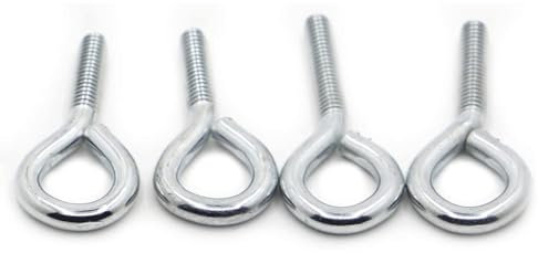 BKEKM ringschrauben Augenschraube, Augenmutter aus Kohlenstoffstahl, M3, M4, M5, M6, M8, M10, Hebeösenmuttern mit Ringschraube, Schafaugenschraube, geschlossene Hakenschraubenösen stabil