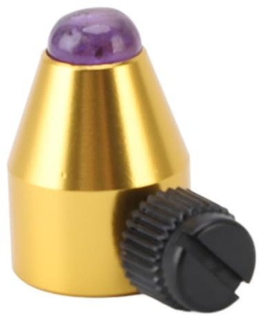 Accessoire de Pieds de Diapason, Pieds de Diapason en Alliage D'aluminium avec Base de Cristaux pour la Méditation, le Soulagement du Stress, la Canalisation de L'énergie (PURPLE)