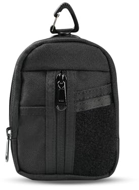 VIPERADE VE35 Small EDC Pouch, Tactical Keychain Pocket Organizer for Men, Mini Coin Purse, Utility Zipper Pocket