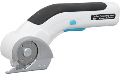 DEWIN Elektrische Nähschere, Elektrische Stoffschere, Boxschneider-Werkzeug mit Sicherheitsverriegelung, Kabelloser Stoffschneider für Decken, Teppiche, Vorhänge, Leder, Karton