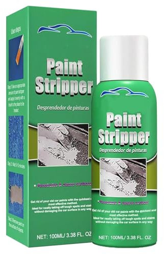 Gihioue Paint Remover for Concrete, Paint Thinner Remover 100 ml Car Paint Remover, Efficient Stripper for Metal Surfaces, Strong Paint Remover for Metal, Masonry, Plaster, Tiles