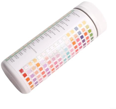 Besttoolifes 16-in-1-Wassertest-Set für Trinkwasser, Wassertest-Set für Zuhause, Wasserqualitätsmess-Kits für wissenschaftliche Bildung, Wasserteststreifen mit Kupfer, pH-Wert und mehr (100 Stück)