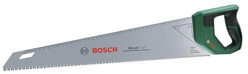 Bosch Sega a mano 500 mm (Lama in acciaio SK5 per tagli rapidi nel legno; 7 TPI; Denti temprati a induzione; Guida di marcatura 45°/90°; Scala metrica 40 cm; Impugnatura ergonomica Softgrip)
