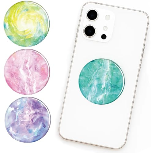 4 Pack Phone Sockets,Socket for Phones with Secure Grip, Phone Grips for Back of Phones, Hands-Free Video Watching, Stylish Phones Accessory for Young Adults, Gift Idea