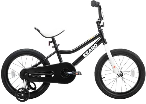 KEANO Lexicon 12/16/20 Zoll Kinderfahrrad für Jungen Mädchen im Alter von 2-9Jahren, 12/16 Zoll Kinderfahrräder mit Stützrädern