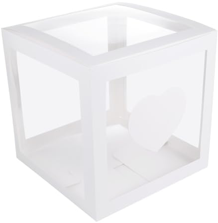 Klare Ballonbox Halloween Geschenkideen für Partydeko und Gastgeschenk | Hochtransparent, Wiederverwendbar, aus Pvc und Hartpappe, Leicht zu Nutzen für Ktv und Weihnachtsfeier