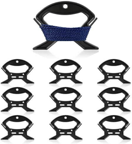 FIXOSHEE Enrollador de Cables Multifuncional para Audio y Video, 10 Unidades Grandes Soporte para Almacenamiento de Alambre en Espacios Reducidos