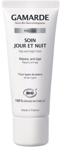 GAMARDE Bio-Kosmetik: Tages- und Nachtpflege mit Anti-Aging-Effekt für reife Haut I Anti-Falten-Creme zum Haut Glätten I Anti-Aging-Creme Männer & Frauen I Vegane Anti-Aging Naturkosmetik I 40 ml