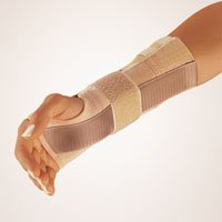 bort 103580 haut Arm- und Handgelenkschiene zur Unterstützung des Handgelenkes mit zusätzlichem Stabilo-Band rechts oder links, links medium, beige