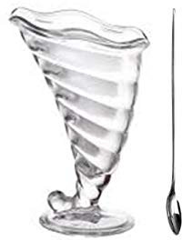 Lot de 6 Coupelles à glace Fortune Et 6 Cuillères à Glace par Libby de place de marché