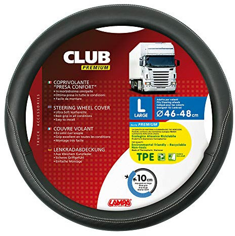 Lampa 98847 Club, coprivolante Presa Confort in TPE - L - Ã˜ 46/48 cm - Nero