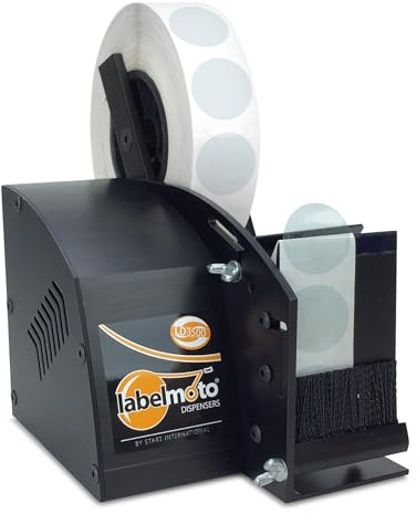 START International LD3500-EU Elektrischer Hochgeschwindigkeits-Klarsichtetikettenspender, max. Breite 57 mm, Länge 102 mm, Schwarz