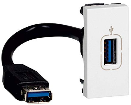 Legrand Prise USB Mosaic Blanc 078746