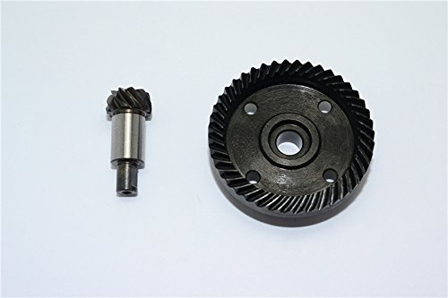 Thunder Tiger Truck K-ROCK MT4-G5 Upgrade Parts Spring Steel Diff Bevel Gears - 2Pcs Set Black