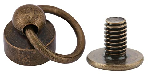 20 stücke Nieten Befestigungen Kette Tasche Schrauben 8mm 4 Farben DIY Lederhandwerk Geldbörse Telefon Fall Schrauben zubehör(Bronze),Nietwerkzeug