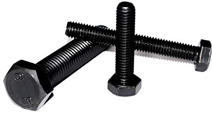 Sechskantschraube M6x30 DIN 933 Stückzahl 5 Stahl schwarz Vollgewinde Festigkeitsklasse 12.9