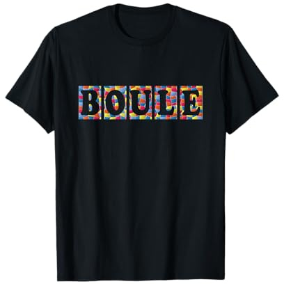 Boule Petanque Mosaik Boulespieler Boulekugeln T-Shirt
