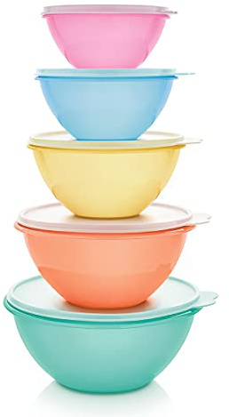 New Tupperware NewTupperware Classic Wonderlier Rührschüssel, mehrfarbig, 5 Stück