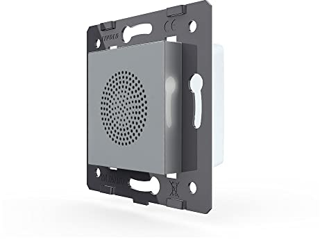 Luxus-Time Livolo VL-C7-LY-03-15 - Altoparlante Bluetooth da incasso, colore: Grigio